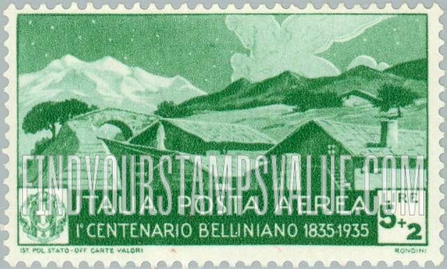 FindYourStampsValue: AIR POST - Scene from Bellini Opera, La Sonnambula
