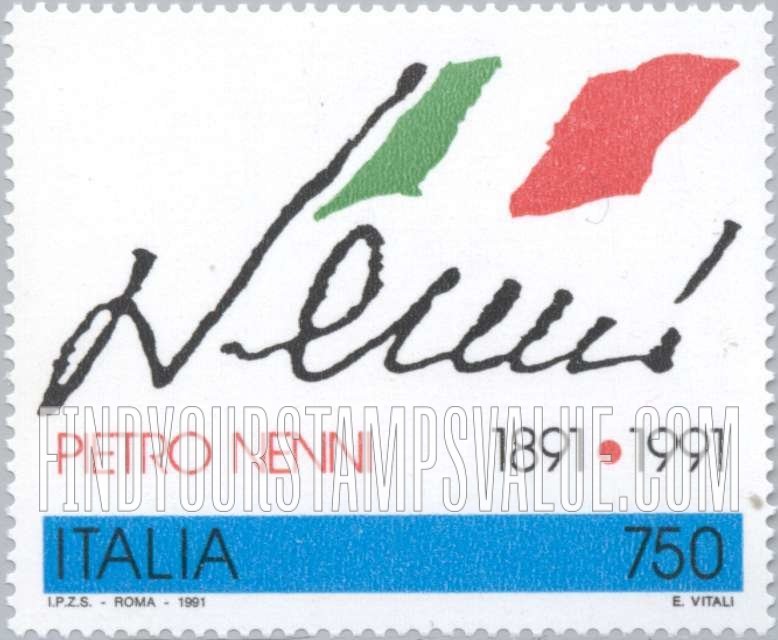 FindYourStampsValue: Pietro Nenni (1891-1980), Politician