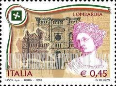 FindYourStampsValue: Italian Regions Type of 2004: Lombardy