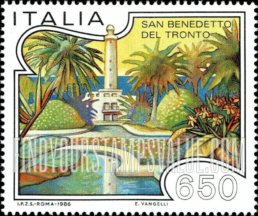 FindYourStampsValue: Lighthouse, San Benedetto del Tronto