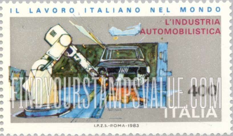 FindYourStampsValue: Engineering Type of 1981: Automated assembly line