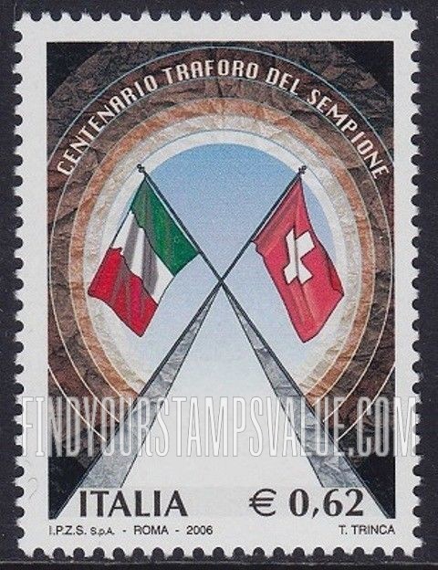 FindYourStampsValue: Opening of Sempione Tunnel