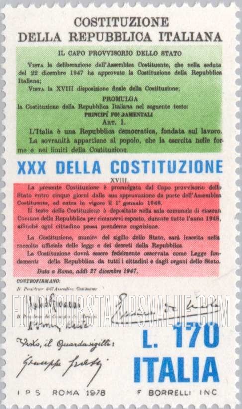 FindYourStampsValue: Constitution, 30th Anniversary