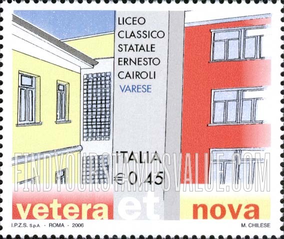 FindYourStampsValue: Ernesto Cairoli State High School, Varese