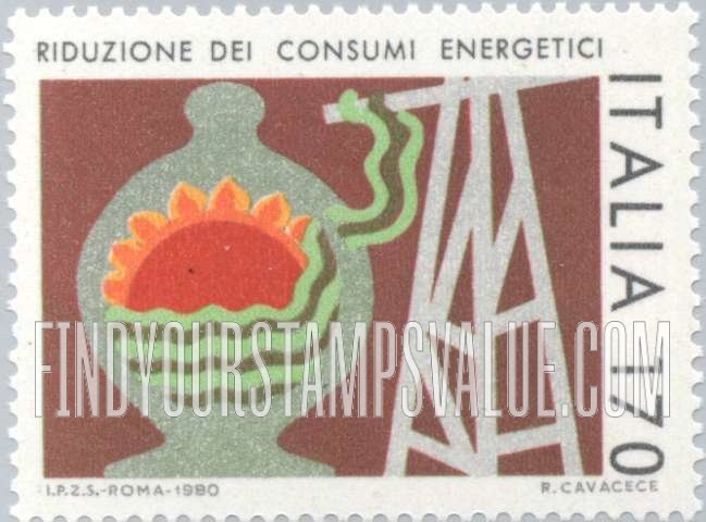 FindYourStampsValue: Energy Conservation: Sun & pylon
