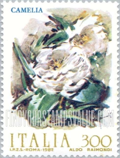 FindYourStampsValue: Flower Type of 1981: Camellias
