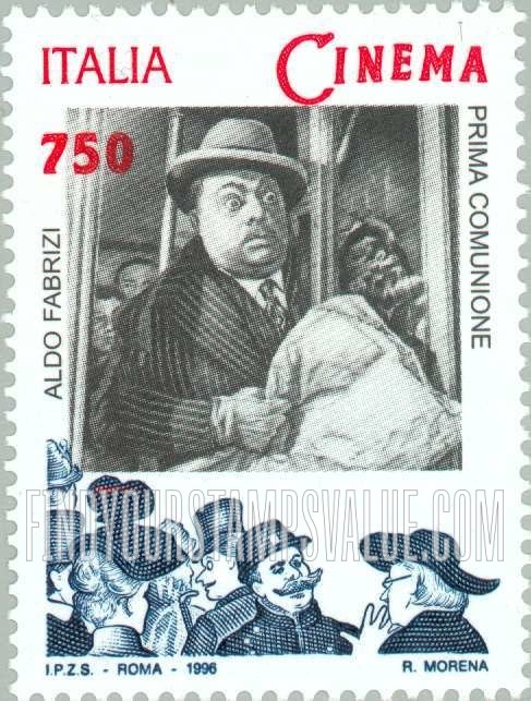 FindYourStampsValue: Motion Picture Type of 1995: Aldo Fabrizi in “Prima Comunione“