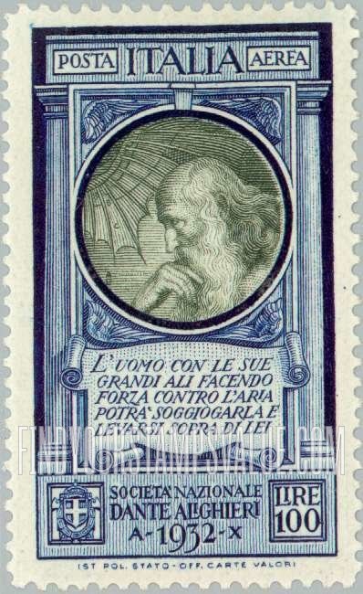 FindYourStampsValue: AIR POST - Leonardo da Vinci