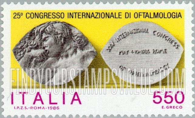 FindYourStampsValue: 25th International Opthalmological Congress, Rome, May 4-10