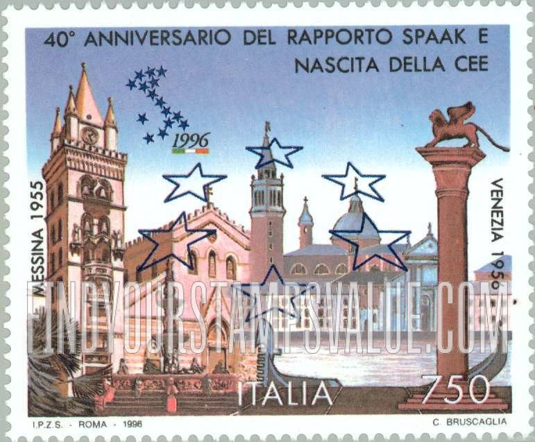 FindYourStampsValue: First Meeting of European Economic Community, Messina and Venice, 40th Anniversary
