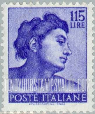 FindYourStampsValue: Designs from Sistine Chapel by Michelangelo: Heads of various “slaves”