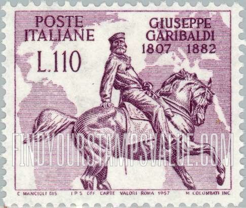 FindYourStampsValue: Garibaldi monument, horizontal
