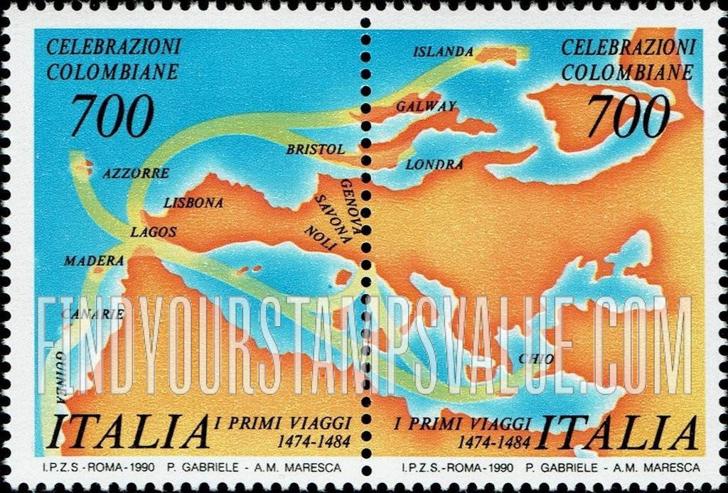 FindYourStampsValue: Columbus’s First Voyage, 1474-1484