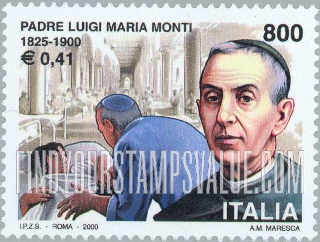 FindYourStampsValue: Father Luigi Maria Monti (1825-1900)