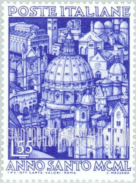 FindYourStampsValue: Composite of Italian Cathedrals and Churches