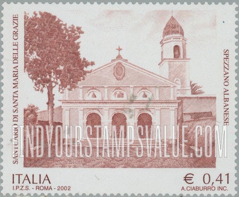 FindYourStampsValue: Santa Maria Della Grazie Sanctuary, Spezzano Albanese