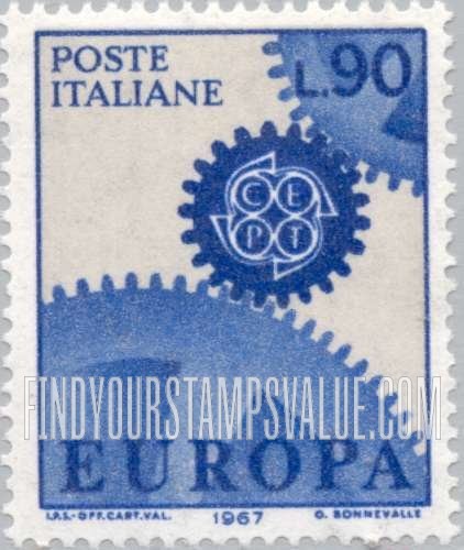 FindYourStampsValue: Europa Issue, 1967: Common Design Type