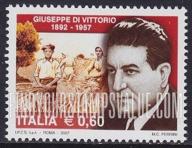 FindYourStampsValue: Giuseppe Di Vittorio (1892-1957), Union Leader