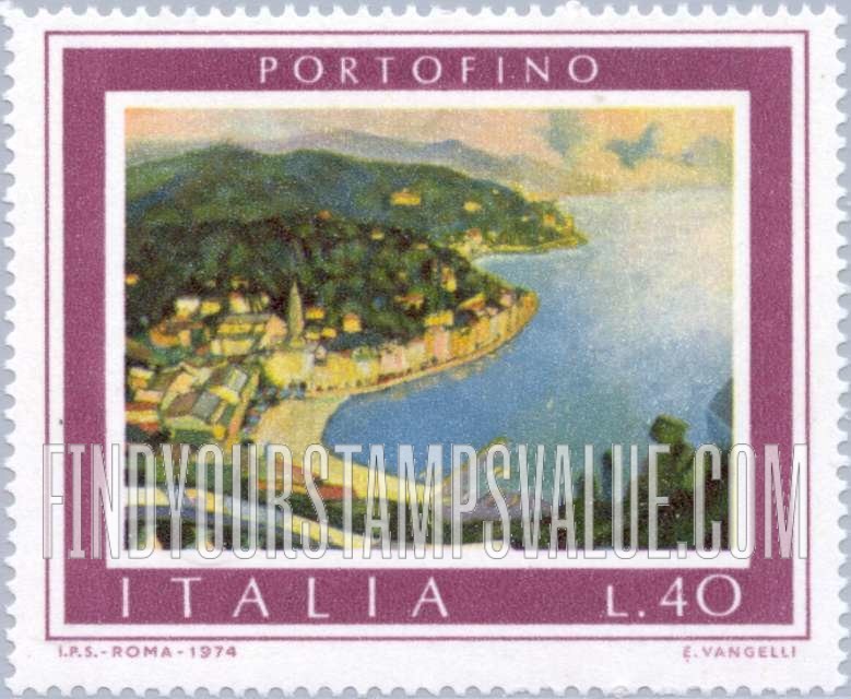 FindYourStampsValue: View of Portofino
