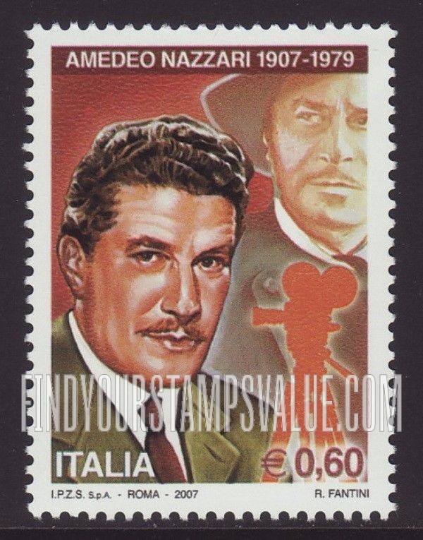FindYourStampsValue: Entertainers: Amedeo Nazzari (1907-79), actor