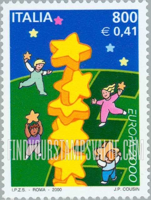 FindYourStampsValue: Europa, 2000: Common Design Type