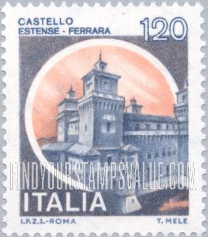 FindYourStampsValue: Castles: Estense, Ferrara