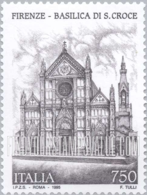 FindYourStampsValue: Basilica of Santa Croce, Florence