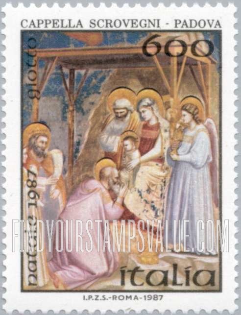 FindYourStampsValue: Christmas: The Epiphany, Scrovegni Chapel, Padua