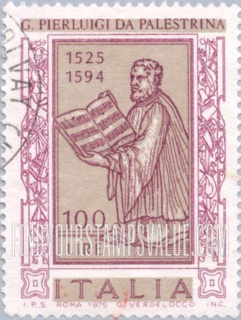 FindYourStampsValue: Giovanni Pierluigi da Palestrina (1525-94), Composer of Sacred Music