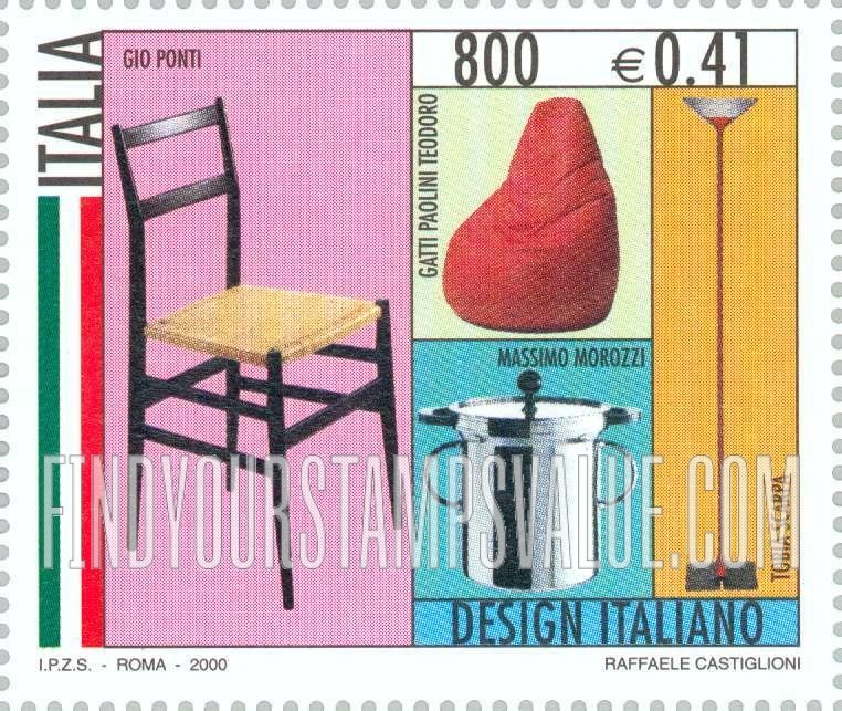 FindYourStampsValue: Italian Design: Gio Ponti, Gatti Paolini Teodoro, Massimo Morozzi, Tobia Scarpa