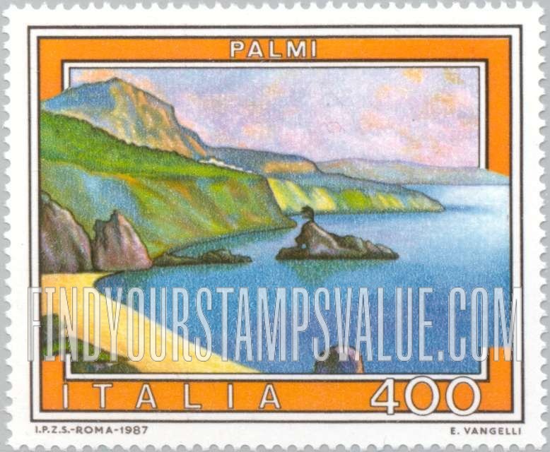 FindYourStampsValue: Tourist Type of 1974: Palmi