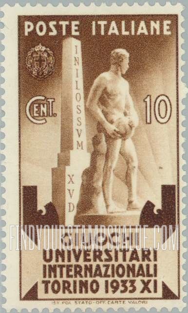 FindYourStampsValue: Statue of Athlete
