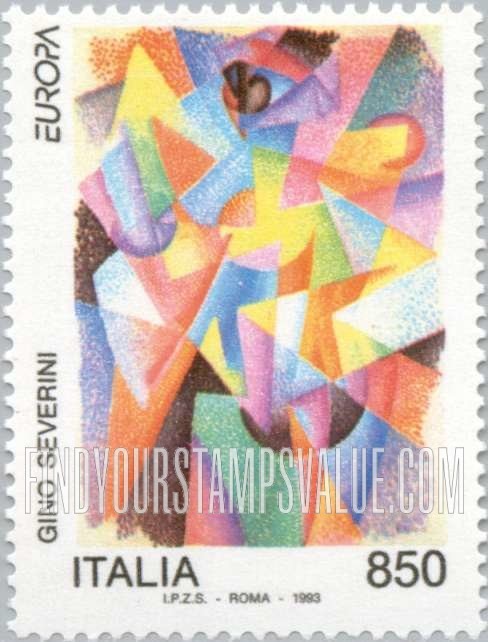 FindYourStampsValue: Contemporary Paintings: Abstract, by Gino Severini