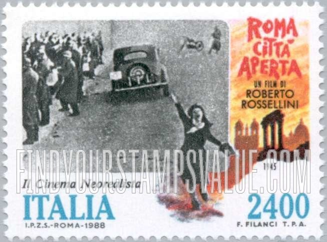 FindYourStampsValue: Neorealistic Films: Roma Citta Aperta, 1945, by Roberto Rossellini