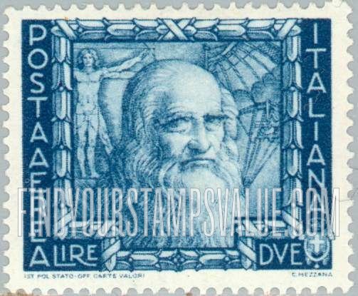 FindYourStampsValue: AIR POST - Leonardo da Vinci