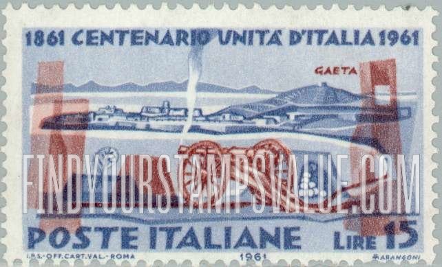 FindYourStampsValue: Cavalli Gun and Gaeta Fortress