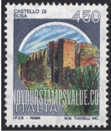 FindYourStampsValue: Castle Type of 1980: Bosa