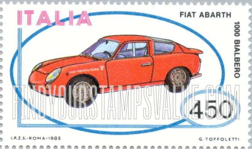 FindYourStampsValue: Italian Vehicle Type of 1984: Fiat Abarth