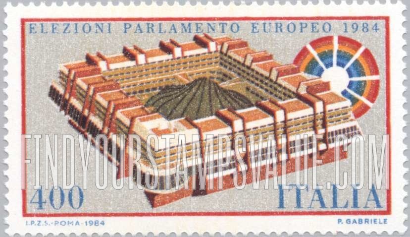 FindYourStampsValue: 2nd European Parliament Elections: Parliament Strasbourg