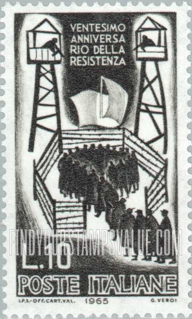 FindYourStampsValue: Italian Soldiers in Concentration Camp