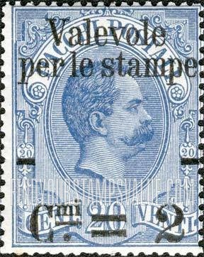 FindYourStampsValue: King Humbert I: Parcel Post Stamps of 1884-86 Surcharged in Black
