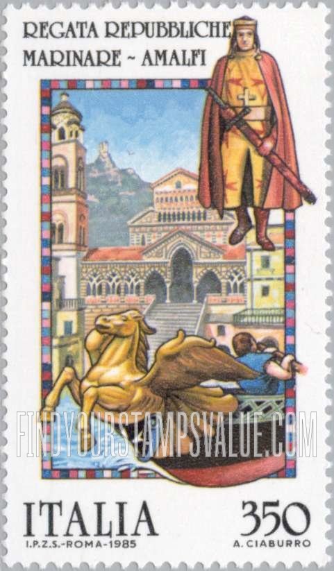 FindYourStampsValue: Folk Celebration Type of 1982: San Marino Republican Regatta, Amalti