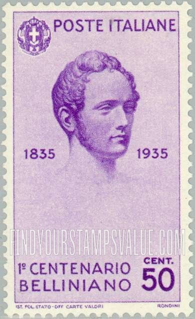 FindYourStampsValue: Vincenzo Bellini