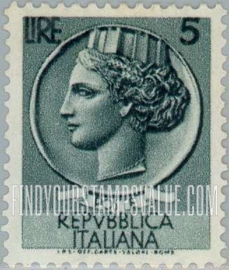 FindYourStampsValue: “Italia” after Syracusean Coin