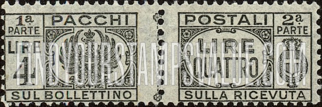 FindYourStampsValue: PARCEL POST - Pacchi Postali: Type of 1927 With Fasces Removed