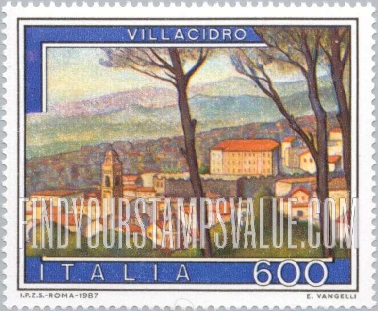 FindYourStampsValue: Tourist Type of 1974: Villacidro