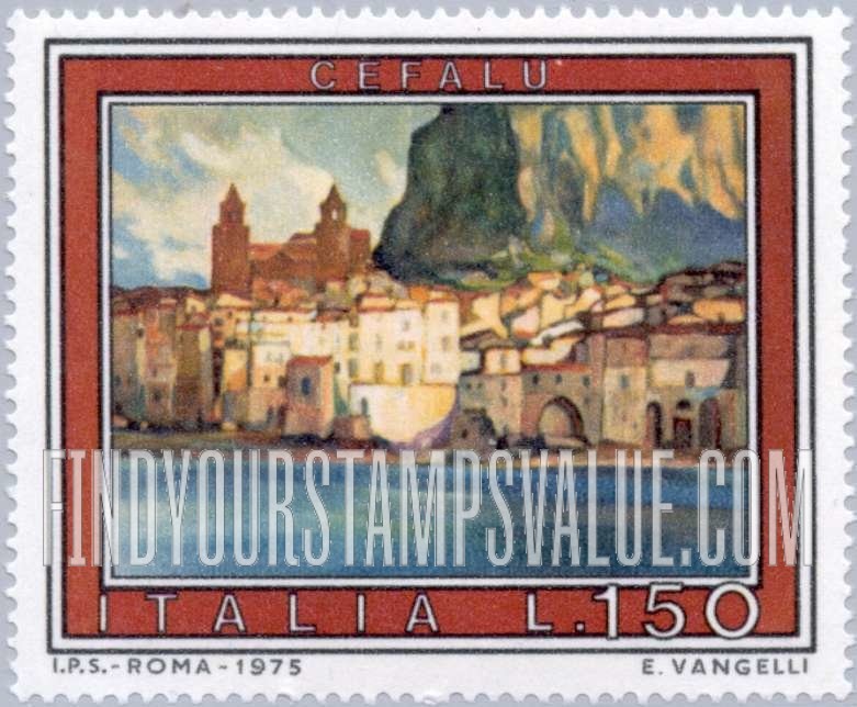 FindYourStampsValue: Tourist Type of 1974: View of Cefal`u