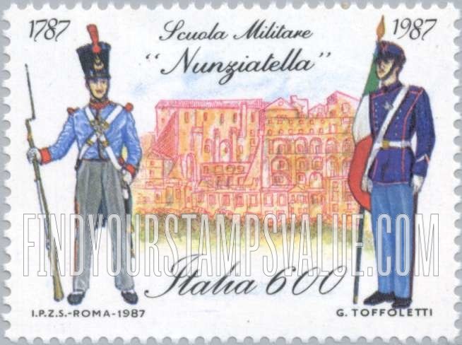 FindYourStampsValue: Nunziatella Military School, 200th Anniversary