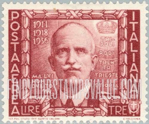 FindYourStampsValue: AIR POST - King Victor Emmanuel III