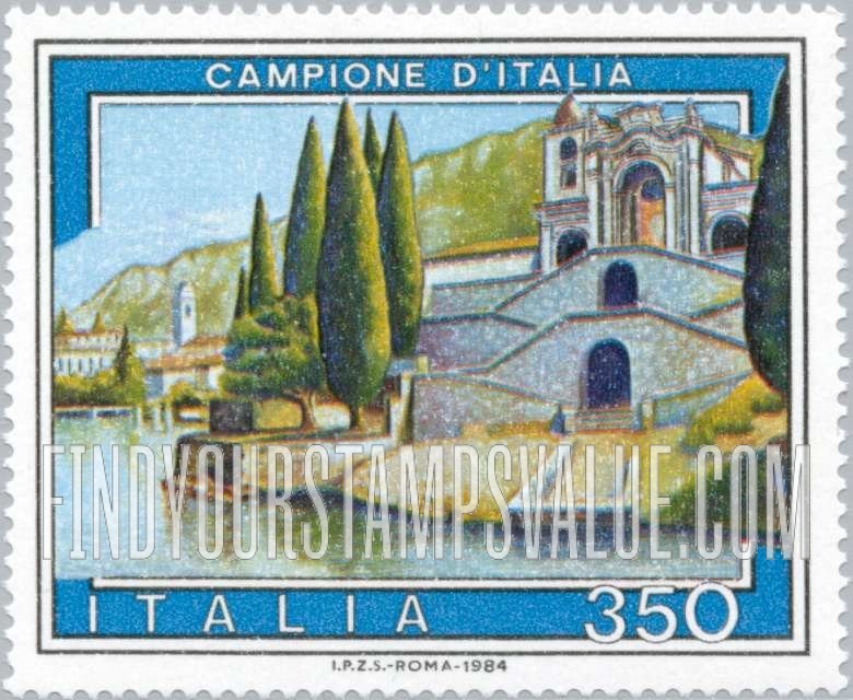 FindYourStampsValue: Tourist Type of 1974: Campione d’Italia